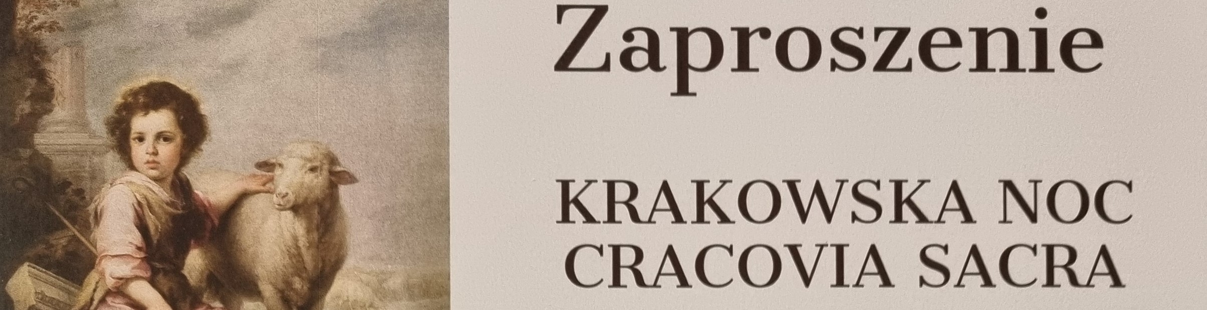 Krakowska Noc Cracovia Sacra - Koncert "JAM JEST PASTERZ DOBRY" Zespołu Scepus Baroque