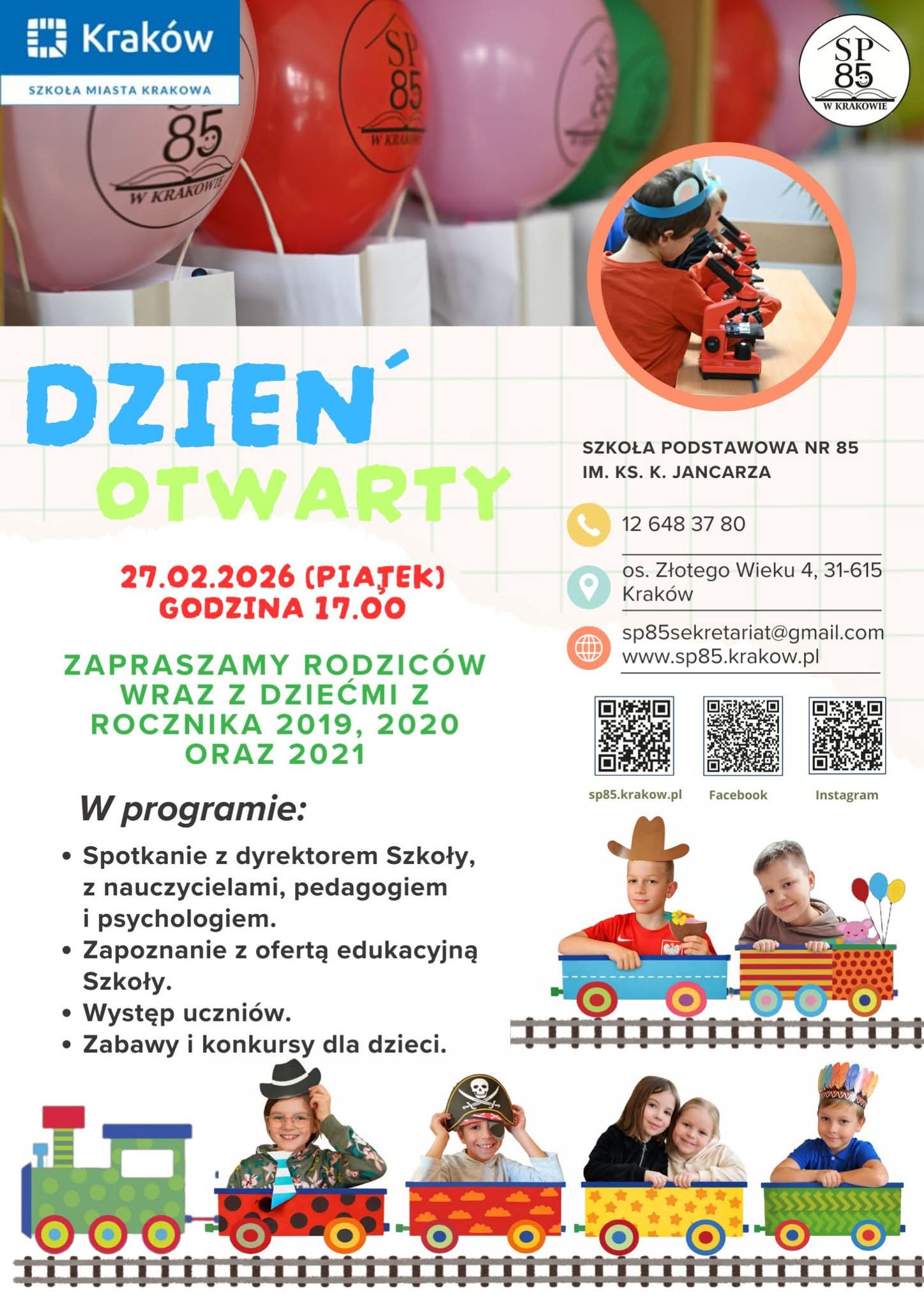 Dzień Otwarty Szkoły nr 85