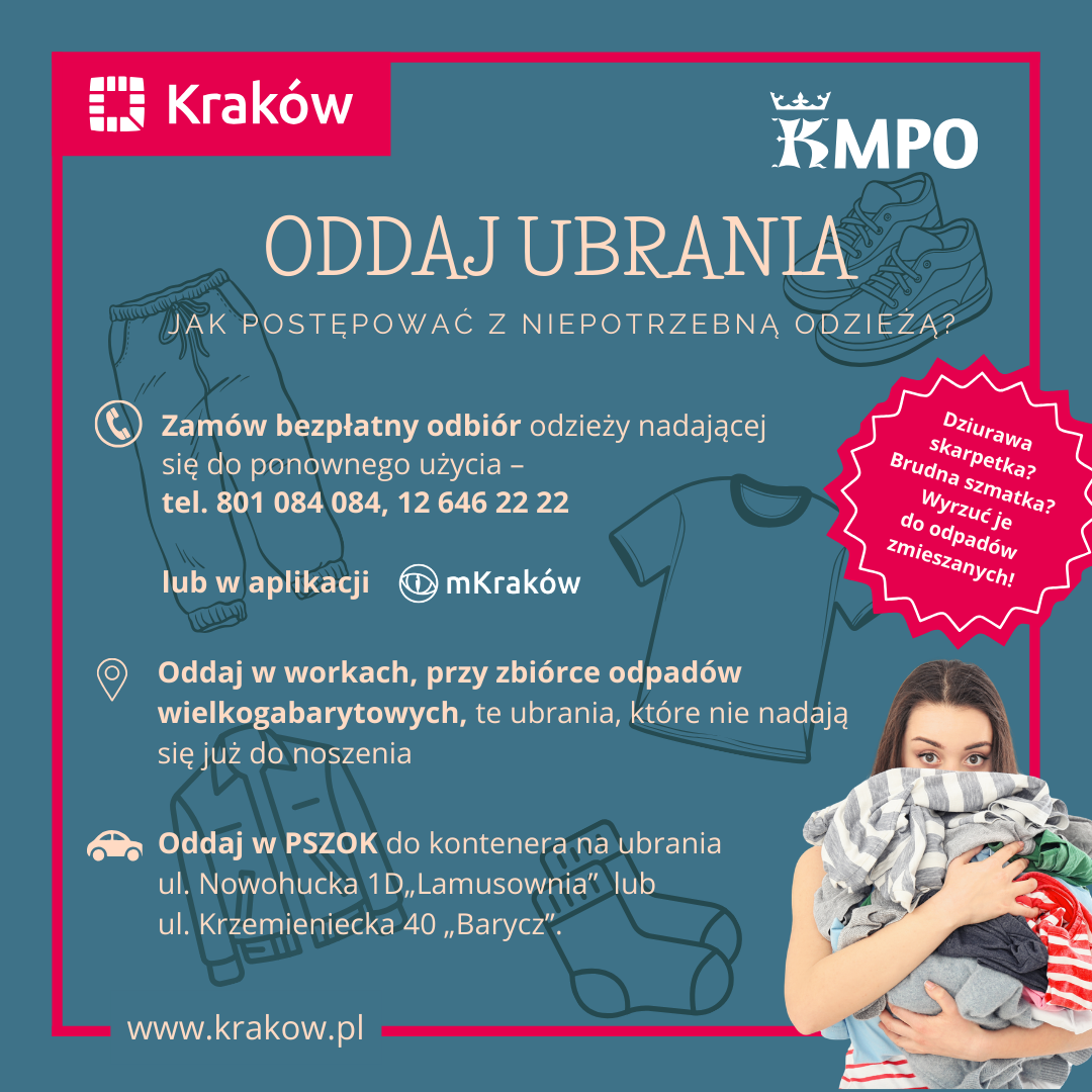 Oddaj ubrania – jak postępować z niepotrzebną odzieżą?