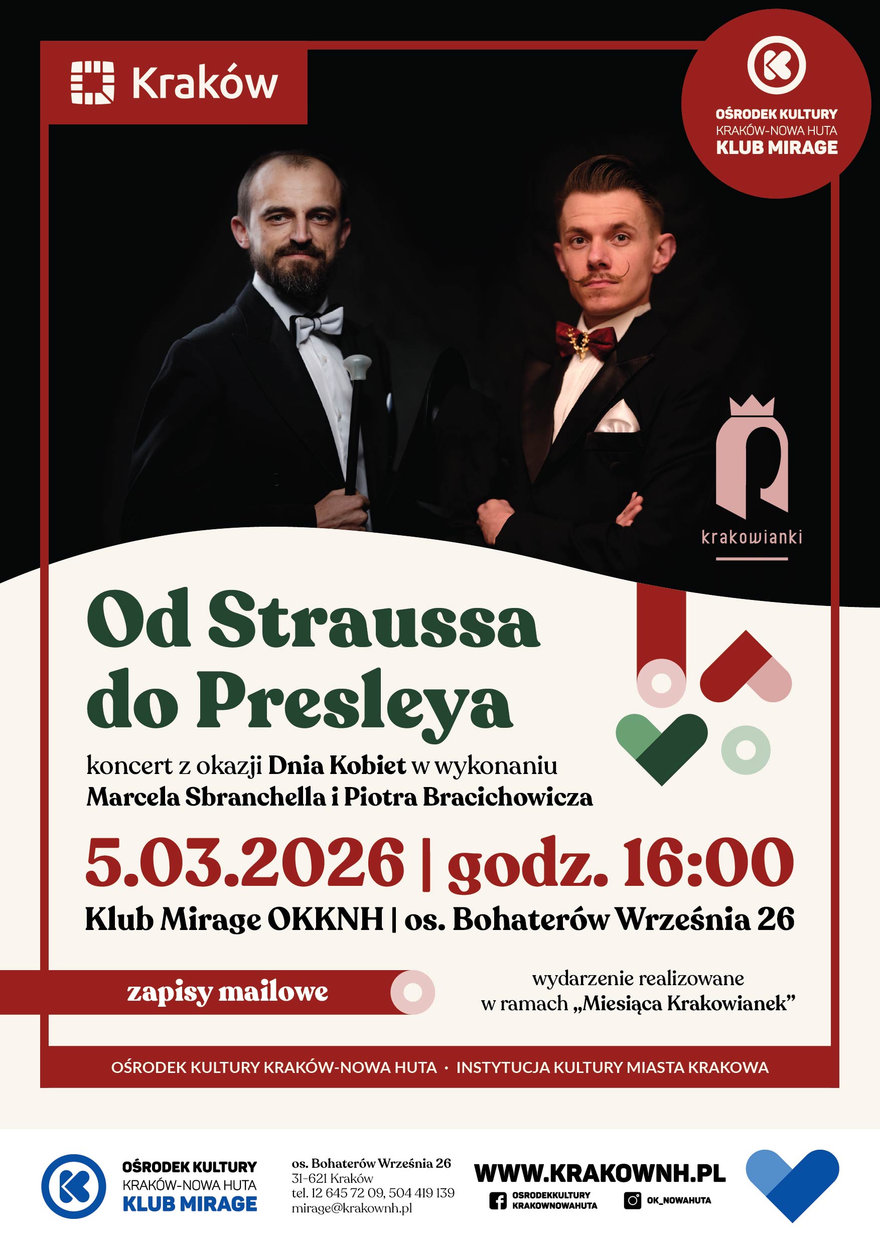 „Od Straussa do Presleya” – koncert z okazji Dnia Kobiet