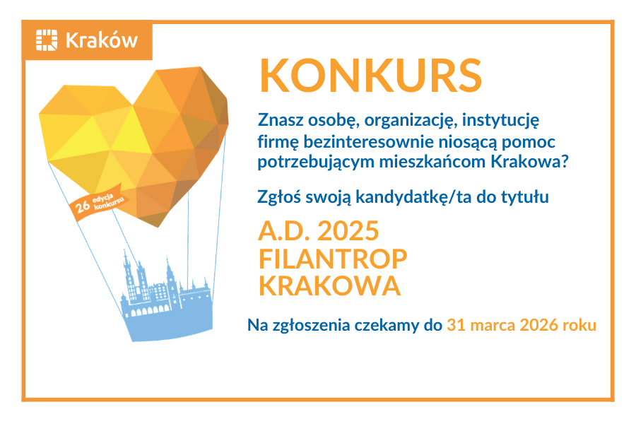 Konkurs Filantrop Krakowa A.D. 2025