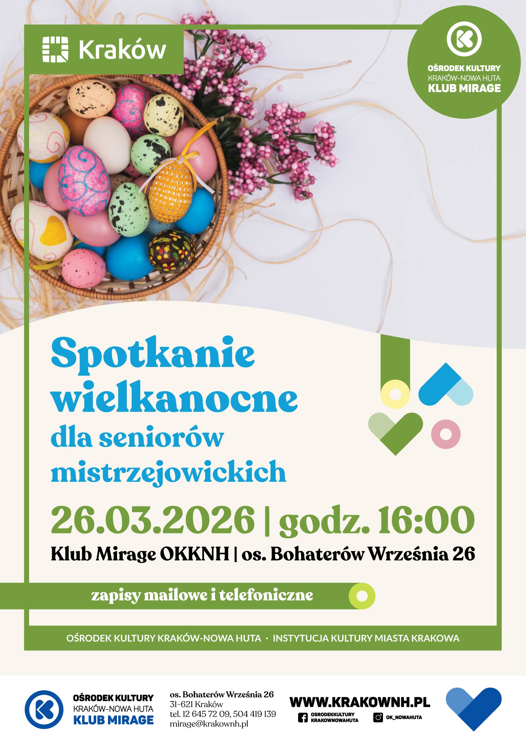 Spotkanie wielkanocne dla seniorów mistrzejowickich