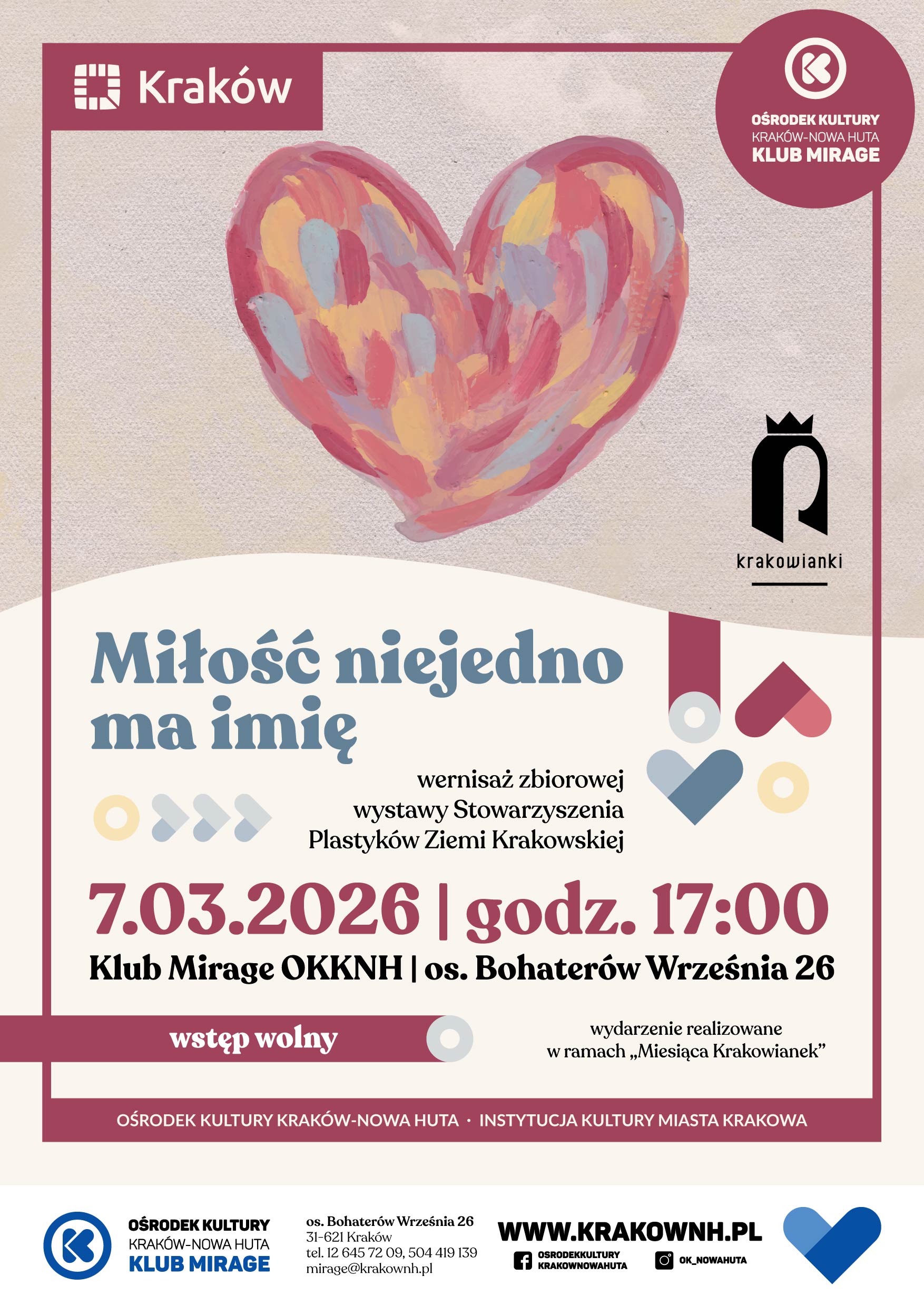 „Miłość niejedno ma imię” – wernisaż wystawy w Klubie Mirage