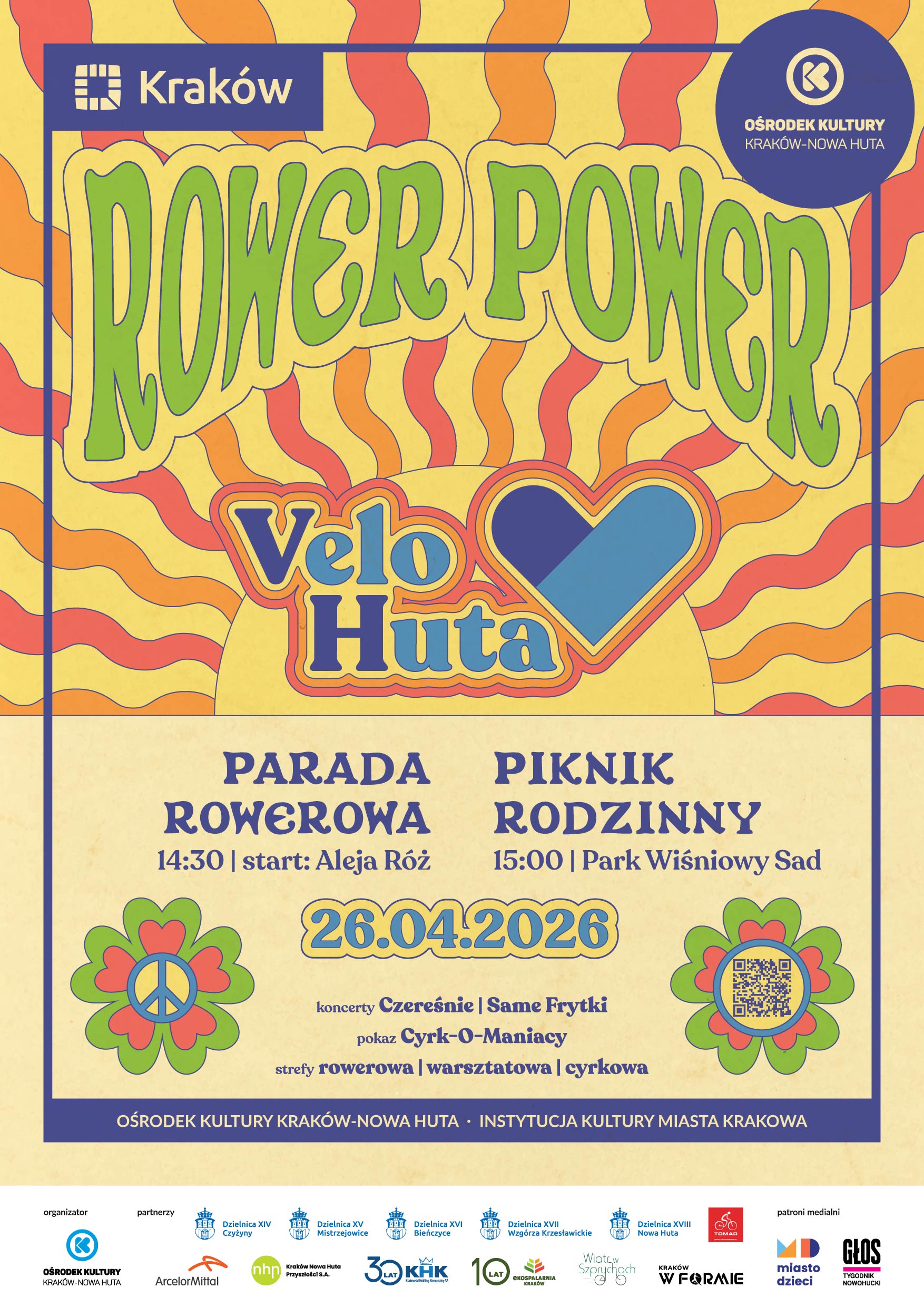 Velo Huta 2026 – parada rowerowa i rodzinny piknik w Nowej Hucie