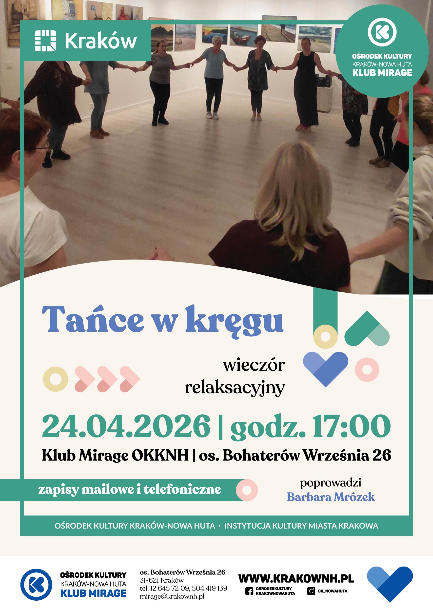 Tańce w kręgu – wieczór relaksacyjny w Klubie Mirage